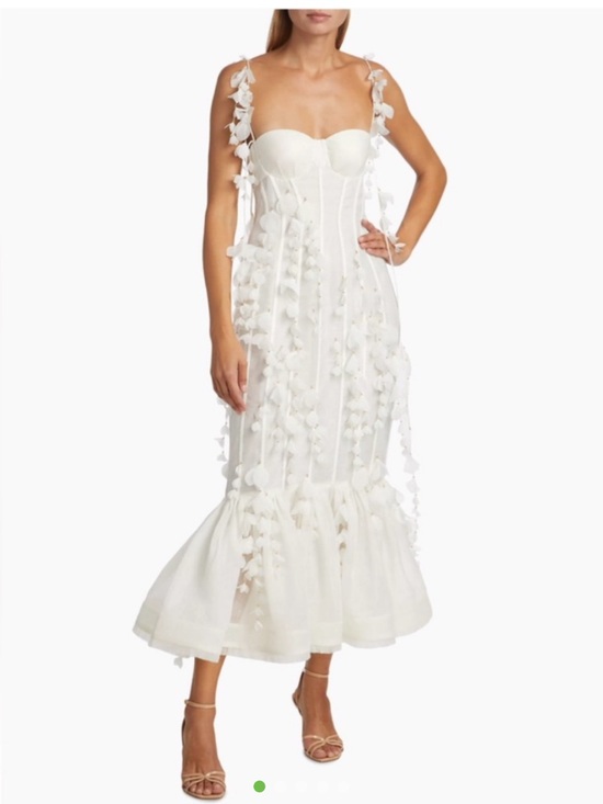 Zimmermann Dresses & Skirts - Zimmermann White Floral Appliqué Maxi Dress